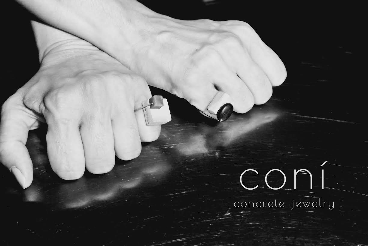 ''Coni Concrete'' Jewellery by Christine Vasilopoulou.